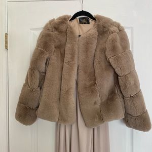 Faux fur jacket